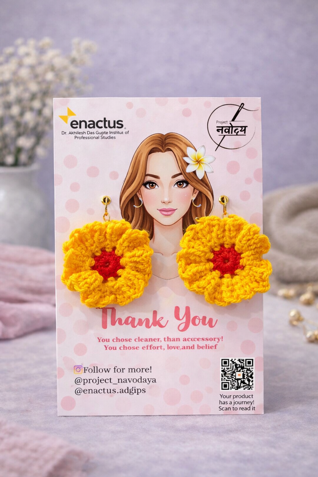 Crochet Flower Earrings